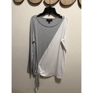Karen Kane Grey and white Blouse Size S